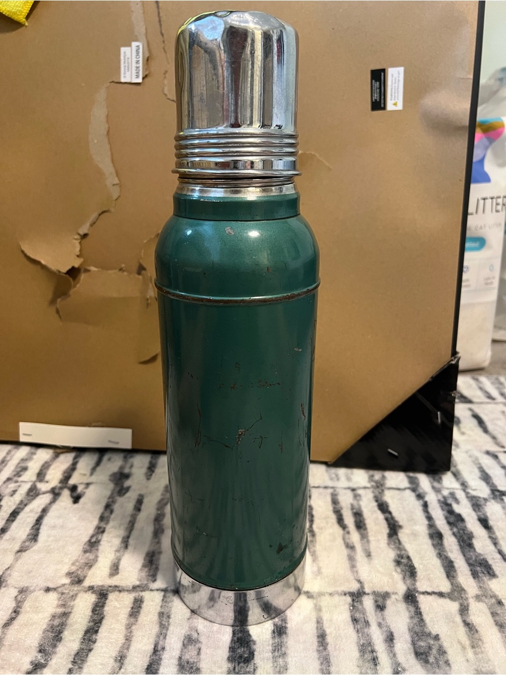 Vintage 1956 Stanley Super Vac Stainless Steel Thermos D944